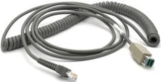 Zebra - USB / strømkabel - 5 - 12 V - 4,57 m - oprullet - til Symbol DS4308, DS7708, Digital Scanner DS9308, Zebra DS4608, DS7708, DS9208, LI2208