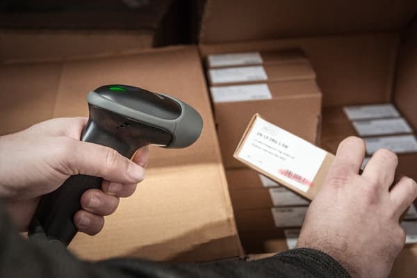 Digitus 2D -viivakoodikäsilukija, paristokäyttöinen, Bluetooth & QR-koodi yhteensopiva