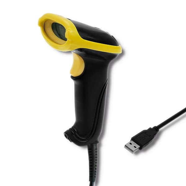 Qoltec 50867 Laserläsare 1D | 2D | USB | Svart