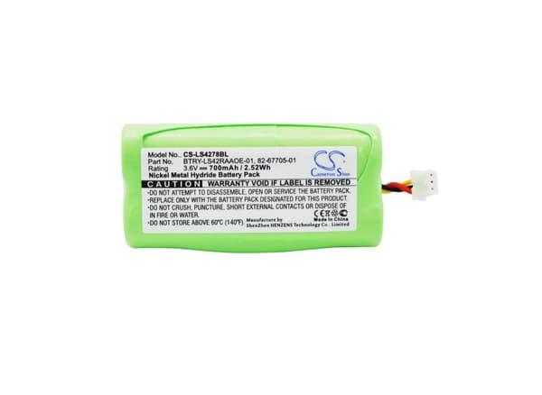 Camera Battery for  barcode scanner LS4278 SYMBOL  NiMH 3.6V 700mAh Cameron Sino