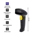 Miniatyrbild 7 av 10: Qoltec 50853 Laser streckkodsläsare 1D | 2D | Svart