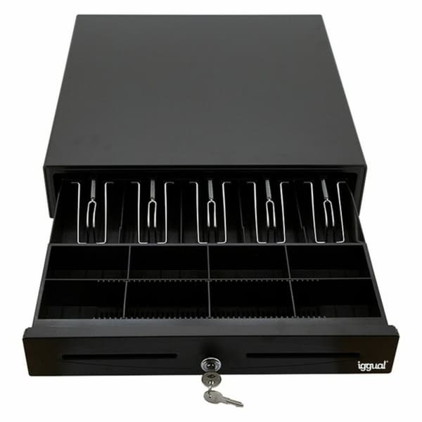Kasseapparatskuff iggual IGG316344 Svart