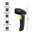 Miniatyrbild 7 av 11: Qoltec 50853 Laser streckkodsläsare 1D | 2D | Svart