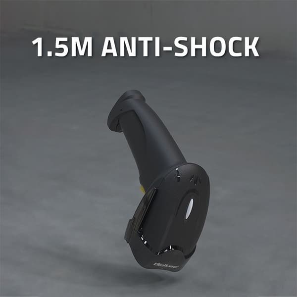 Qoltec 50856 Trådlös streckkodsläsare 1D 2D | 2,4 GHz