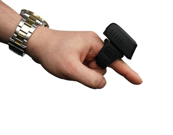 Streckkodsläsare, trådlös Bluetooth finger streckkodsläsare HD75