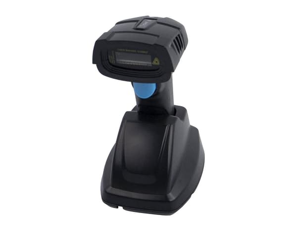 1D/2D QR-kodläsare med station och autoläge, sladdlös skanner HD6200