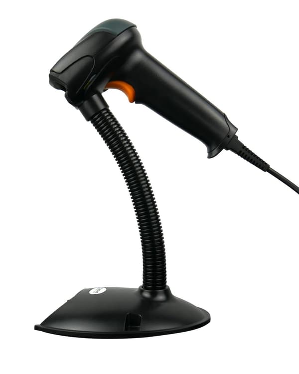 Viivakoodilukija jalustalla ja automaattisella skannauksella USB HD29A