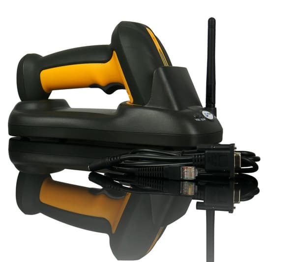 Industriell QR-skanner med dockningsstation och minne, trådlös HD-SL99 RS232