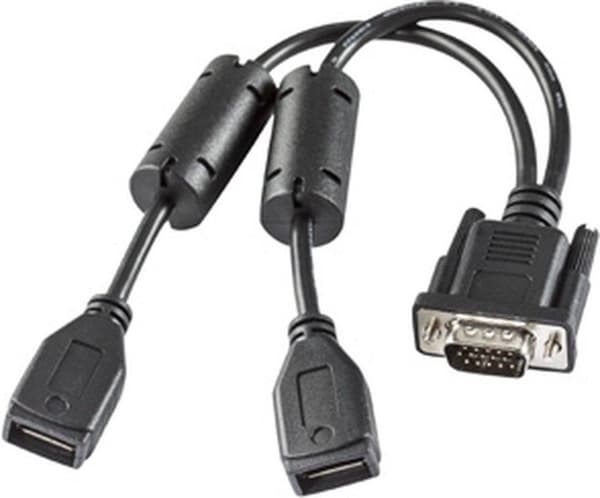 VM3 USB Y-KABEL - D15 HAN TIL TO USB TYPE A STIK VÆRT 10 TOMMER