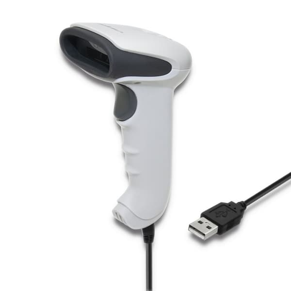 Qoltec 50865 Viivakoodinlukija 1D | CCD | USB | Valkoinen