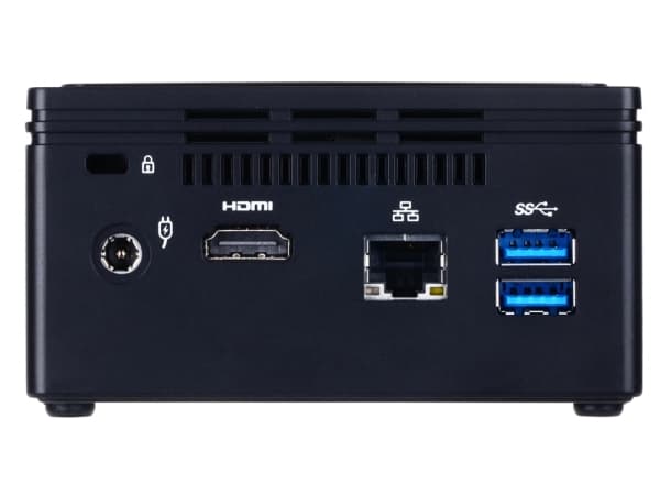 Gigabyte GB-BACE-3160, 0,69L storlek PC, Mini-PC, barebone, DDR3L-SDRAM, M.2, Serial ATA III, Nätverksansluten (Ethernet)