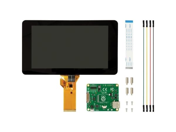Raspberry Pi - Skärm - 7" - 800 x 480 pixlar - för Raspberry Pi 2 Model B, 3 Model B