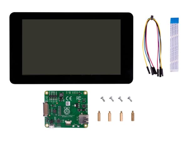 Raspberry Pi - Display - 7" - 800 x 480 piksler - for Raspberry Pi 2 Model B, 3 Model B