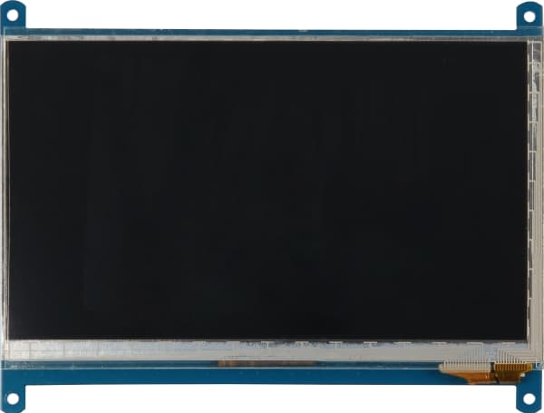 Joy-iT RB-LCD-7-2, Näyttö, Raspberry Pi, Musta, Sininen, TFT, 17,8 cm (7"), 1024 x 800 pikseliä