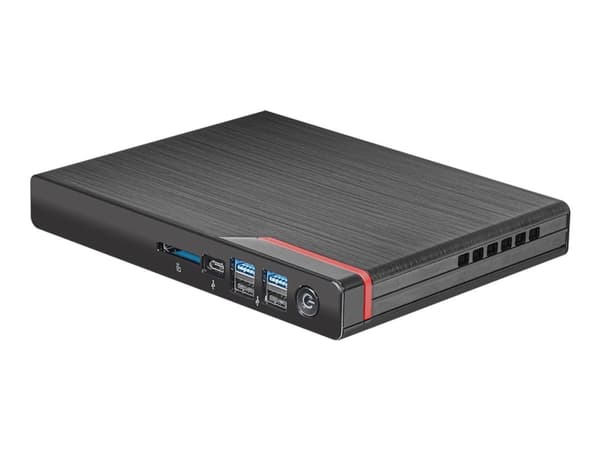 ASRock Mars - Barebone - kompakt PC - 1 x Ryzen 3 4300U / inntil 3.7 GHz - RAM 0 GB - Radeon Graphics - Gigabit Ethernet Sort