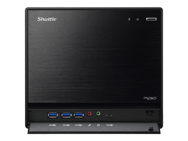 Shuttle XPC cube SH570R8 - Barebone - mini PC - LGA1200 sokkel - Intel H570 - uten CPU - RAM 0 GB - GigE - sort