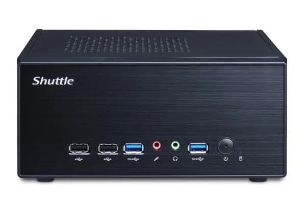 Shuttle XPC slim XH510G2 - Barebone - Slim-PC - LGA1200-sokkel - Intel H510 - uten CPU - RAM 0 GB - GigE Sort