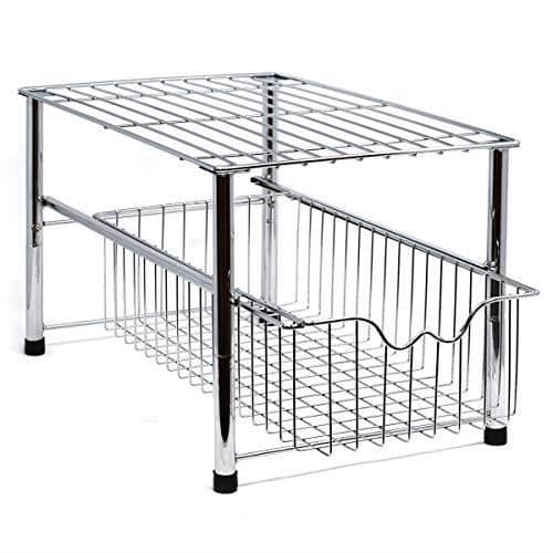 Joeji's Under Sink Storage | Multifunktionsköksförvaring | Diskbänk Svamphållare Metallic grå | diskbänksorganisatör