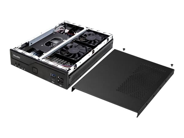 Shuttle XPC slim DH610 - Barebone - Slim-PC LGA1700-sokkel - Intel H610 - ingen CPU inntil - RAM 0 GB - Gigabit Ethernet, 2.5 Gigabit Ethernet - svar