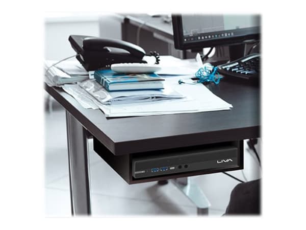 ECS LIVA One H310C - Barebone - mini-PC - LGA1151 Socket - Intel H310C - ingen CPU inntil - RAM 0 GB - Gigabit Ethernet - 802.11a/b/g/n/ac, Bluetooth