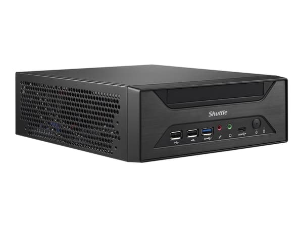 Shuttle XPC slim XH610 - Barebone - Slim-PC LGA1700-sokkel - Intel H610 - ingen CPU inntil - RAM 0 GB - Gigabit Ethernet, 2.5 Gigabit Ethernet - svar