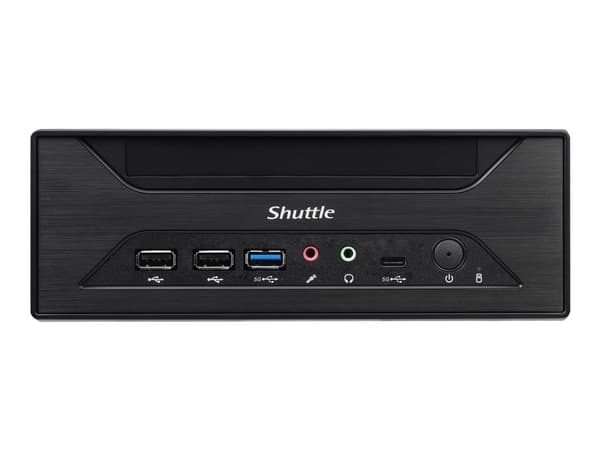 Shuttle XPC slim XH610 - Barebone - Slim-PC LGA1700-sokkel - Intel H610 - ingen CPU inntil - RAM 0 GB - Gigabit Ethernet, 2.5 Gigabit Ethernet - svar