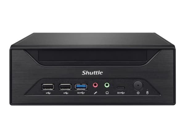 Shuttle XPC slim XH610 - Barebone - Slim-PC LGA1700-sokkel - Intel H610 - ingen CPU inntil - RAM 0 GB - Gigabit Ethernet, 2.5 Gigabit Ethernet - svar
