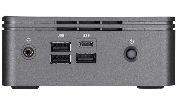 Gigabyte BRIX s GB-BRi3H-10110 (rev. 1.0) - Barebone - Ultra Compact PC Kit - 1 x Core i3 10110U / 2,1 GHz - RAM 0GB - UHD-grafik - GigE (BRI3H-10110)