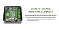 Miniatyrbild 2 av 6: ASROCK 4x4 BOX-5600U/EU/AI AMD Ryzen 5600U MiniPC Svart