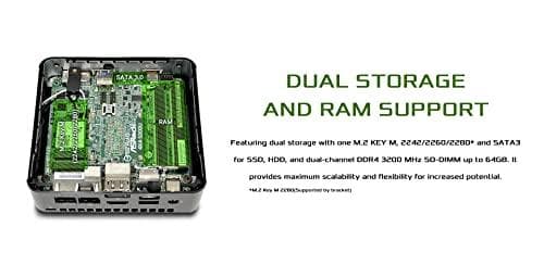 ASROCK 4x4 BOX-5600U/EU/AI AMD Ryzen 5600U MiniPC Svart