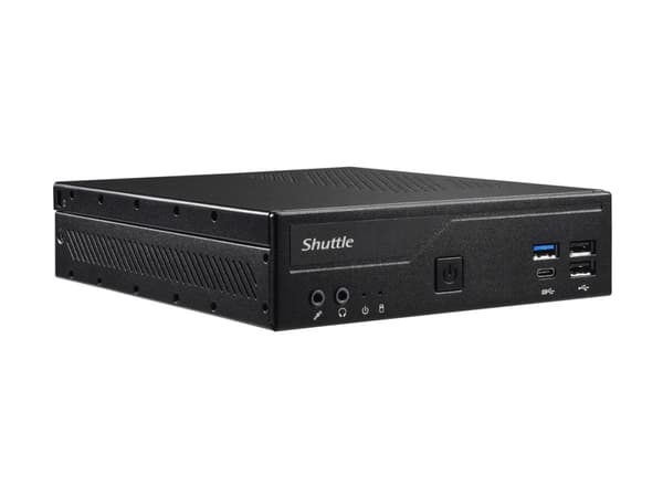 Shuttle XPC slim DH610 - Barebone - Slim-PC LGA1700-sokkel - Intel H610 - ingen CPU inntil - RAM 0 GB - Gigabit Ethernet, 2.5 Gigabit Ethernet - svar