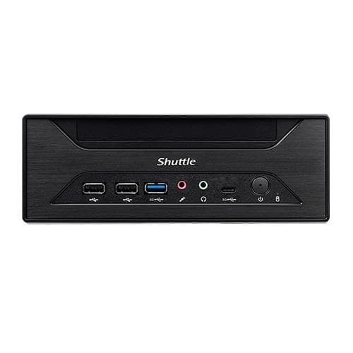 Shuttle XPC slim Barebone XH610 - S1700, Intel H610, 1xDP, 1xHDMI, 1x VGA, 2x COM (RS232), 2x LAN (2.5G og 1G), 1x slim 5.25", 2x 3.5", 2x M.7, 24 per