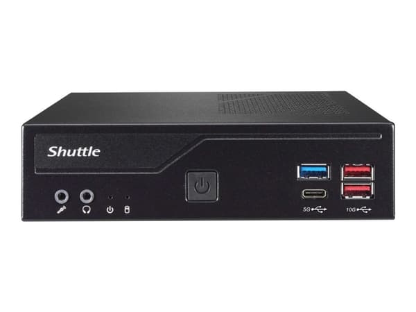 Shuttle Barebone DH670 V2 Black S1700 uten kortleserkontakt LGA1700 Alder Lake-S - Barebone Sort