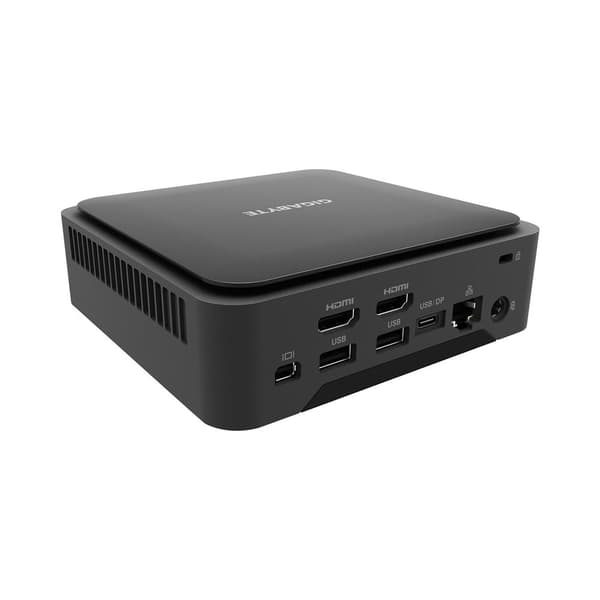 Gigabyte GB-BEI3H-1220 PC/Workstation Barebone Black Indbyggede højtalere i3-1220P 1,8 GHz (GB-BEI3H-1220)