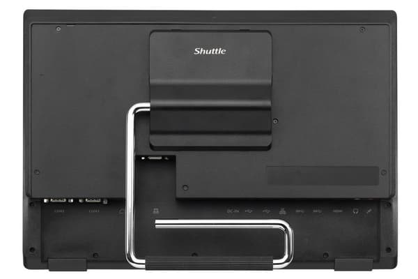 Shuttle XPC P52U - Barebone - All-in-One (komplet løsning) - 1 x Celeron 5205U / 1,9 GHz ULV - RAM 0GB - UHD-grafik - GigE - Skærm: LCD 39,6 cm (15,6"