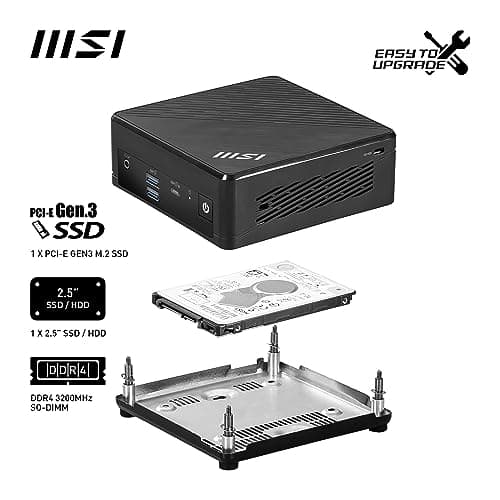 MSI Cubi N ADL-006DE Intel N200/4GB/128GB sort W11P (00B0A911-006)