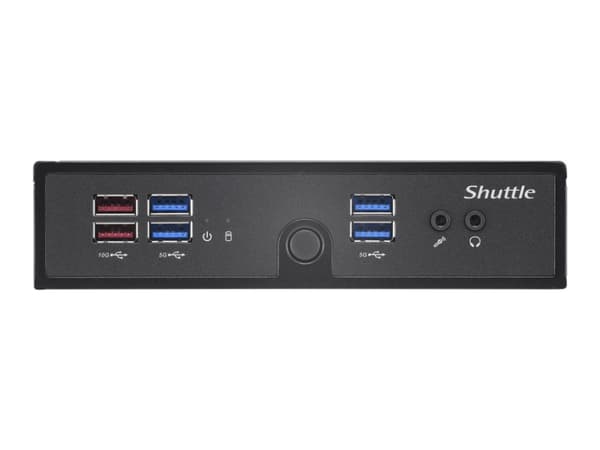Shuttle XPC slim DS50U7 - Barebone - Slim-PC 1 x Core i7 1355U / inntil 5 GHz ULV - RAM 0 GB - Intel Iris Xe Graphics - Gigabit Ethernet - svart