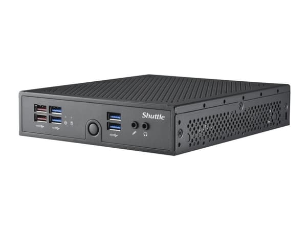 Shuttle XPC slim DS50U7 - Barebone - Slim-PC 1 x Core i7 1355U / inntil 5 GHz ULV - RAM 0 GB - Intel Iris Xe Graphics - Gigabit Ethernet - svart