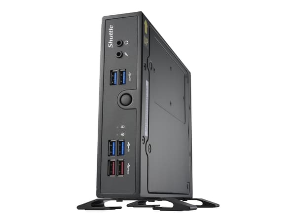 Shuttle XPC slim DS50U3 - Barebone - Slim-PC 1 x Core i3 i3-1315U / upp till 4.5 GHz - RAM 0 GB - UHD Graphics - Gigabit Ethernet, 2.5 Gigabit Ethern