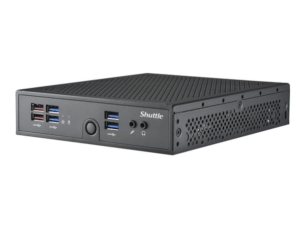 Shuttle XPC slim DS50U3 - Barebone - Slim-PC 1 x Core i3 i3-1315U / upp till 4.5 GHz - RAM 0 GB - UHD Graphics - Gigabit Ethernet, 2.5 Gigabit Ethern