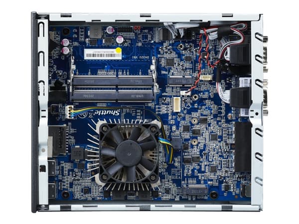Shuttle XPC slim DH32U - Barebone - Slim-PC - 1 x Pentium Gold 7505 / inntil 3.5 GHz ULV - RAM 0 GB - UHD Graphics - Gigabit Ethernet - svart