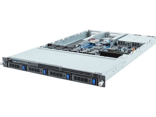 Gigabyte R133-C10-AAA1 - Server - rackmonterbar 1U - 1-veis - ingen CPU inntil - RAM 0 GB - SATA - hot-swap 2.5", 3.5" brønn(er) - uten HDD - AST2600