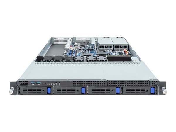 Gigabyte R133-C10-AAA1 - Server - rackmonterbar 1U - 1-veis - ingen CPU inntil - RAM 0 GB - SATA - hot-swap 2.5", 3.5" brønn(er) - uten HDD - AST2600