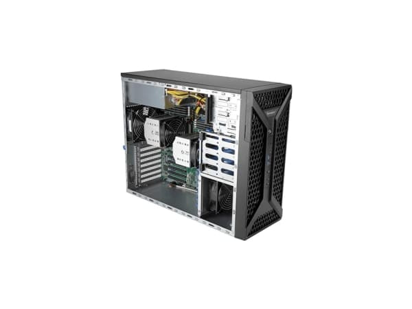Supermicro SYS-730A-I, Midi Tower, Arbetsstation, Intel® C621, Nätverksansluten (Ethernet), 1200 W Svart