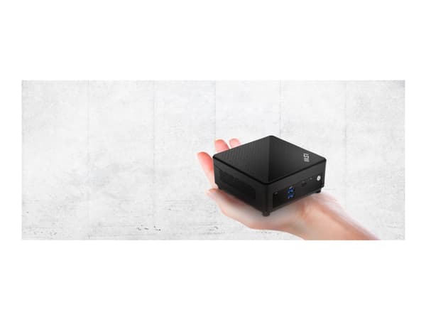 MSI Cubi 5 12M 002BEU - Barebone - mini-PC FCBGA1744 Socket - 1 x Core i5 1235U / inntil 4.4 GHz - RAM 0 GB - Intel Iris Xe Graphics - IEEE 802.11ax