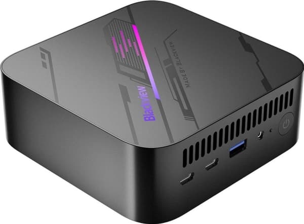 Blackview Mini PC MP100 Ryzen 7-5825U 16 GB DDR4 512GB SSD Windows 11 Pro Black