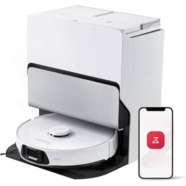 Robotdammsugare - ROBOROCK - S8 MaxV Ultra - Vit - Hög prestanda - Avancerad navigering