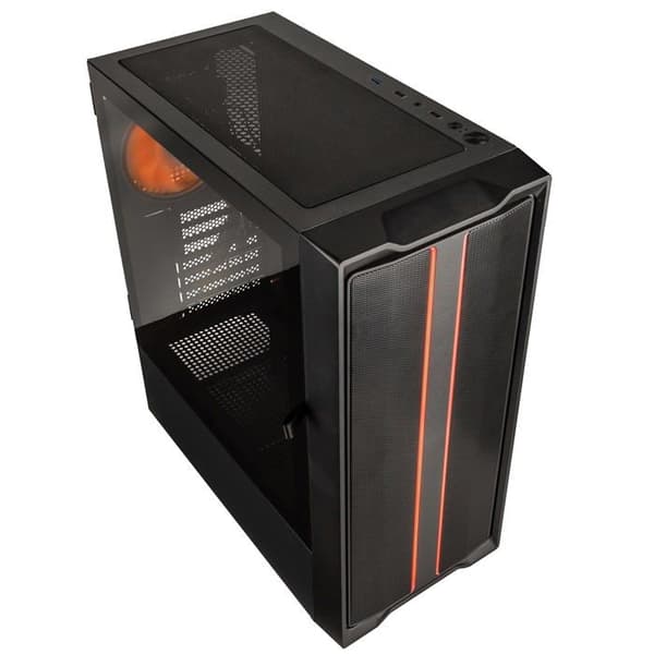 Midi-Tower fodral - KOLINK - Inspire K12 - ARGB - Svart - Elegant och modern design