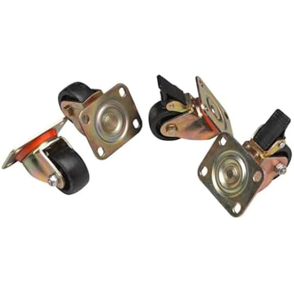 Svängbara hjul - Basic - Dynamic Flex - 60 mm - 4 delar - Designad för skåp