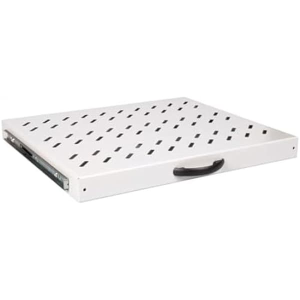 Uttagsbar Platta 19" - EQUIP - 1U - 600 mm - Färg Grå